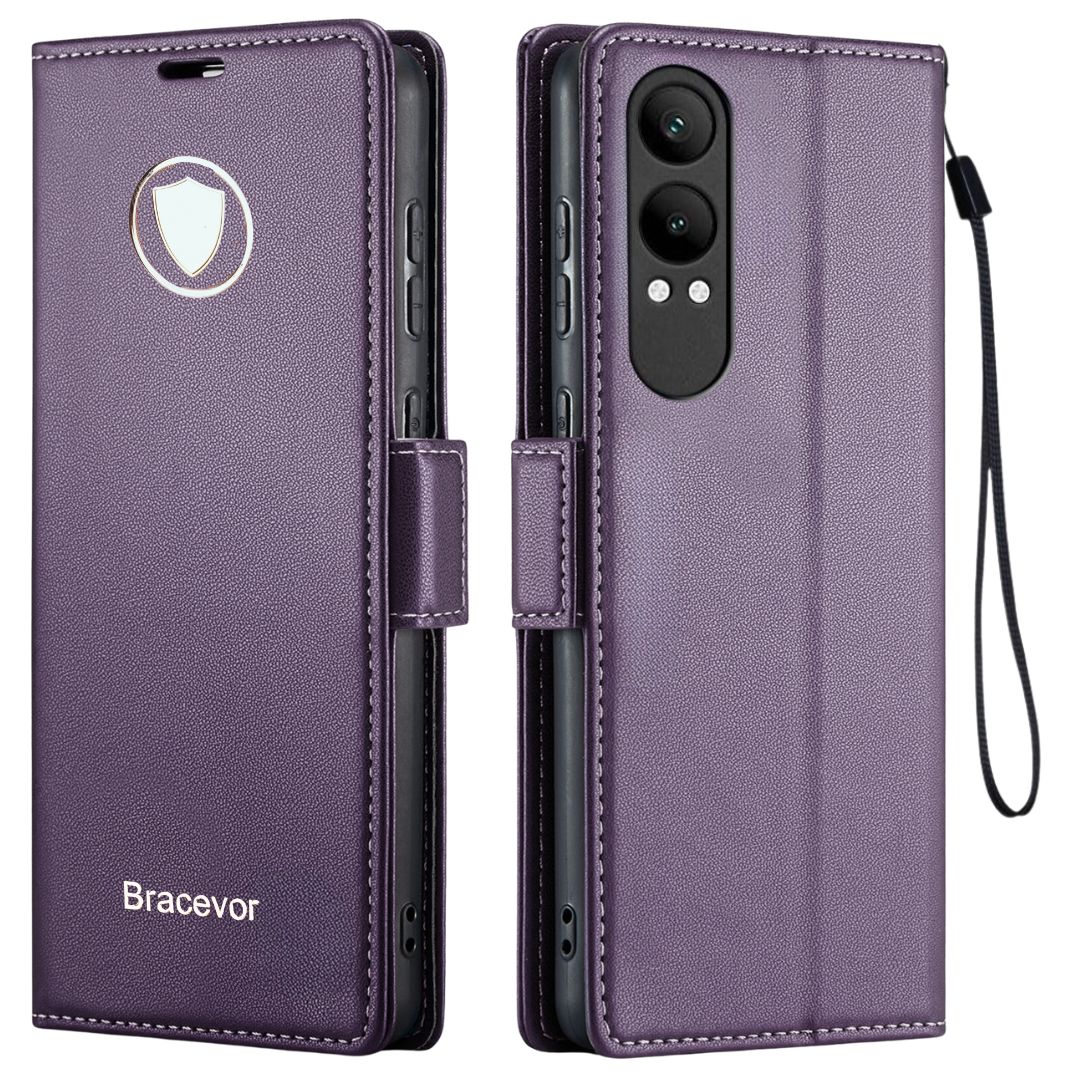 Bracevor Deluxe Leather Flip Cover case for OnePlus Nord CE4 Lite 5G