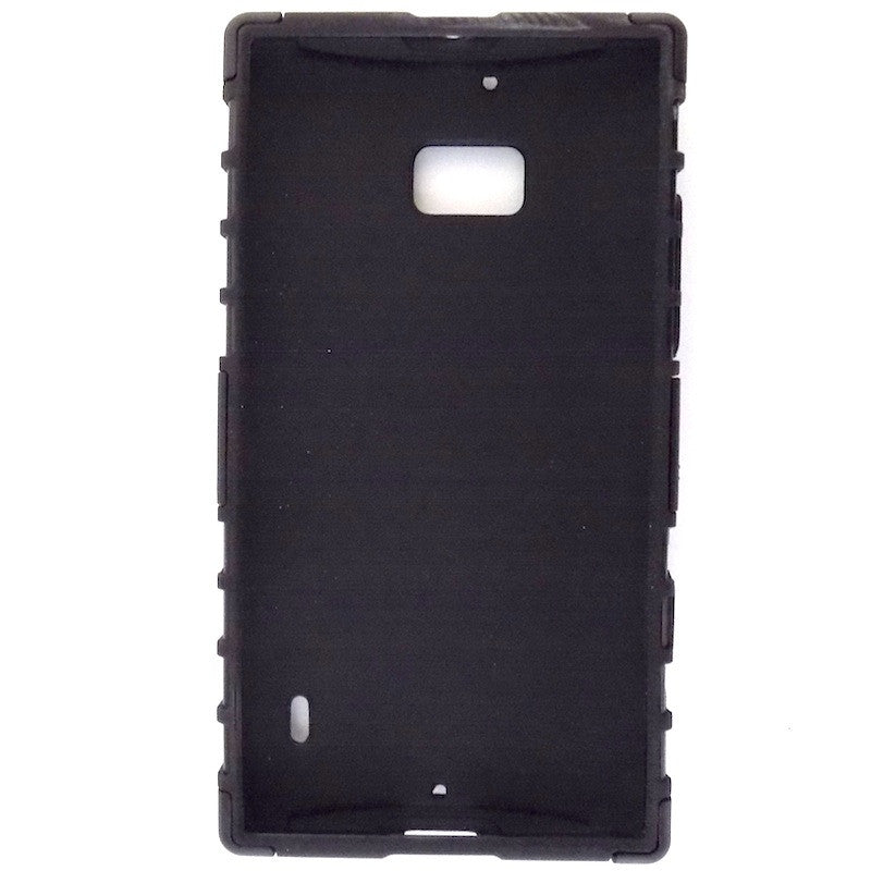 Bracevor Rugged Armor Hybrid Kickstand Case Cover for Nokia Lumia 929 930 - Black