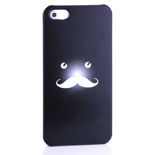Bracevor Funny Mustache Design Back Case for iPhone 5 5s - Black