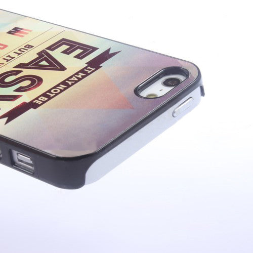 Bracevor Quotes Design Aluminium PC back case for iPhone 5 5s - Easy