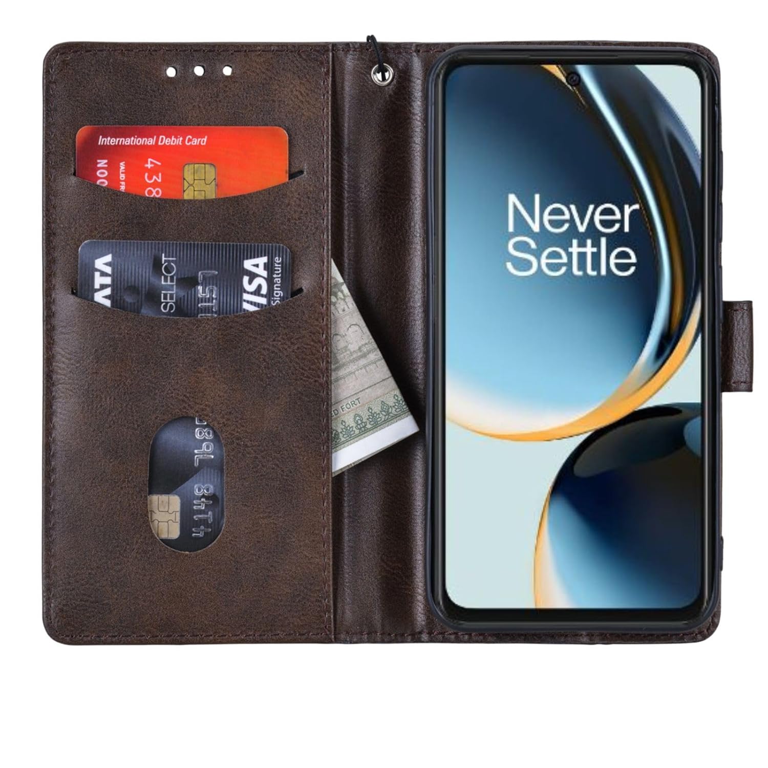 Bracevor Premium Design Flip Cover leather wallet case for Oneplus Nord CE 3 Lite