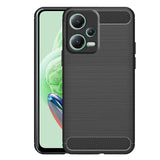 Bracevor Back Cover for Xiaomi Redmi Note 12 (Black) | Brushed Texture | Rugged Armor Cover