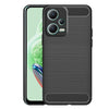 Bracevor Back Cover for Xiaomi Redmi Note 12 (Black) | Brushed Texture | Rugged Armor Cover