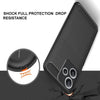 Bracevor Back Cover for Xiaomi Redmi 12 5G (Black) | Brushed Texture | Rugged Armor Cover
