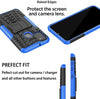 Bracevor Shockproof Samsung Galaxy M31 | M30s | M21 | F41 | M31 Prime Hybrid Kickstand Back Case Defender Cover - Blue