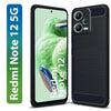 Bracevor Back Cover for Xiaomi Redmi Note 12 (Black) | Brushed Texture | Rugged Armor Cover