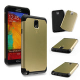 Champagne Gold Tough Armor Back Case for Samsung Galaxy Note 3