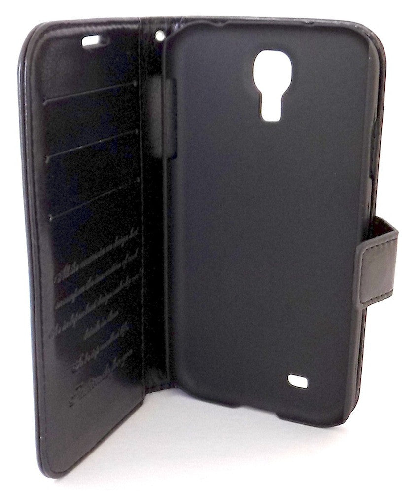 Bracevor Deluxe Black Samsung Galaxy S4  i9500 Wallet Leather Case 3