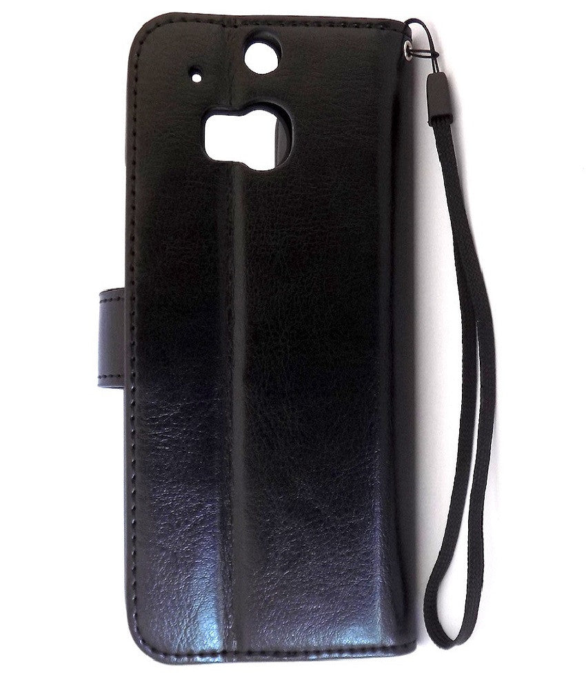 Bracevor Deluxe Black HTC One M8 Wallet Leather Case 3