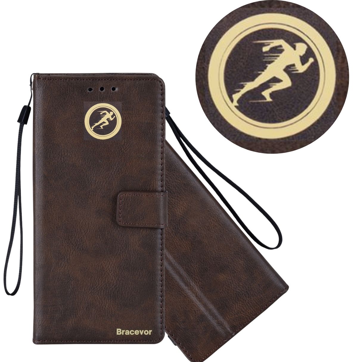 Bracevor Premium Design Flip Cover leather wallet case for Samsung Galaxy F54