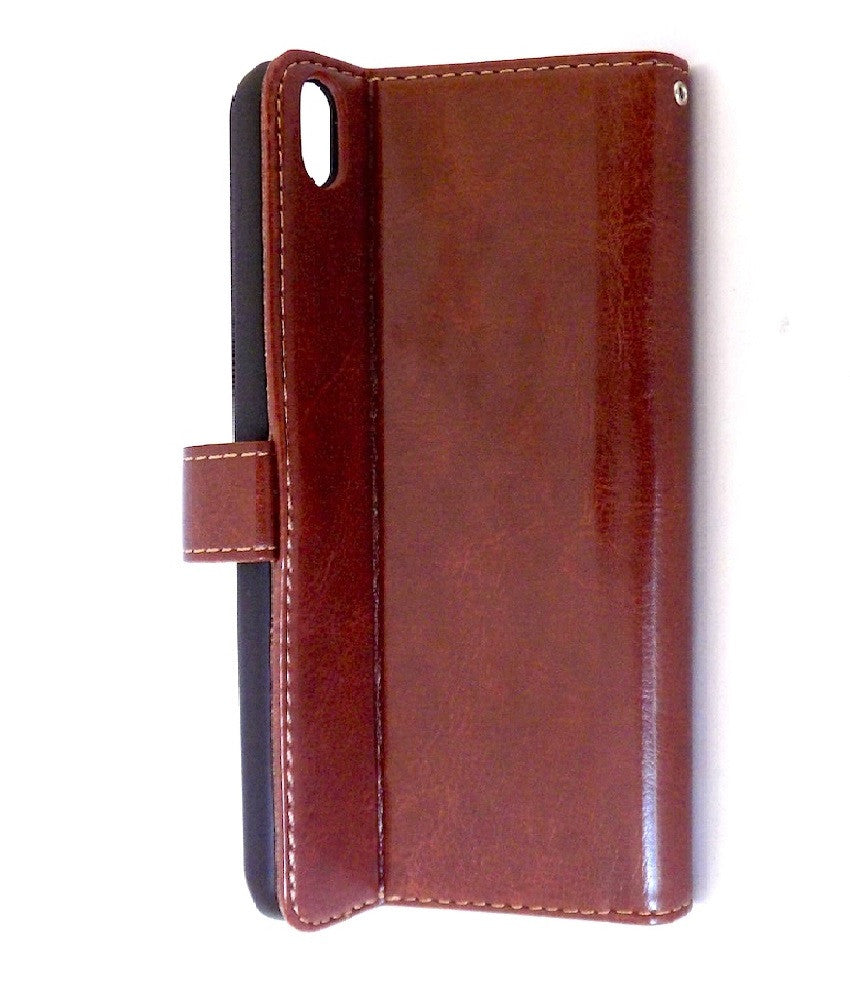 Bracevor Executive Brown HTC Desire 816 Wallet Leather Case 3