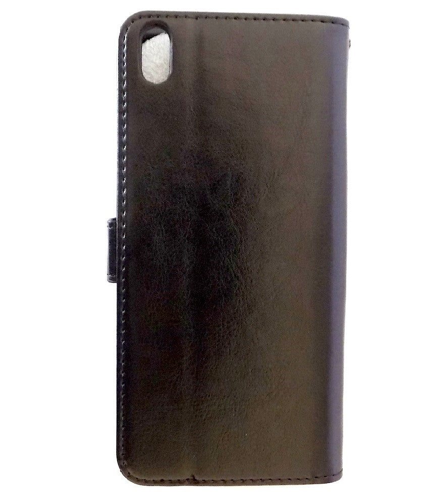 Bracevor Deluxe Black HTC Desire 816 Wallet Leather Case 2