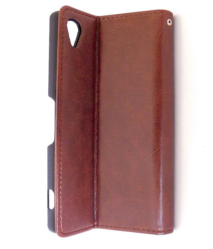 Bracevor Executive Brown Sony Xperia Z2 Wallet Leather Case 4