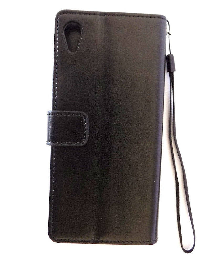 Bracevor Deluxe Black Sony Xperia Z2 Wallet Leather Case 2