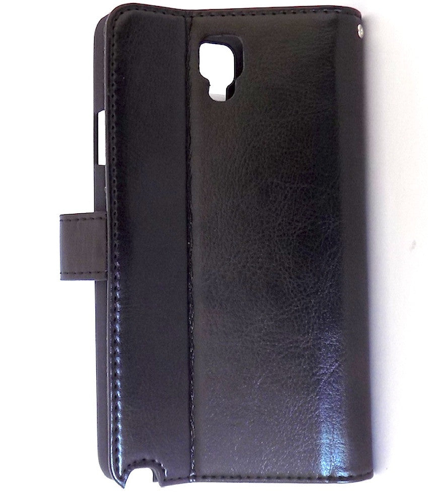 Bracevor Deluxe Black Samsung Galaxy Note 3 Neo Wallet Leather Case 4