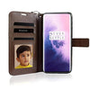 Bracevor Oneplus 7 Flip Cover Case | Premium Leather | Inner TPU | Foldable Stand | Wallet Card Slots - Executive Brown