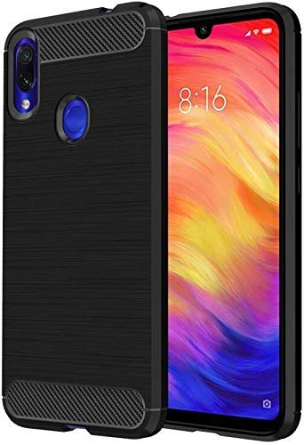 Bracevor Back Cover for Xiaomi Redmi Note 7 |7 Pro | Note 7S (Black) | Brushed Texture | Rugged Armor Cover