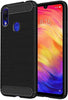 Bracevor Back Cover for Xiaomi Redmi Note 7 |7 Pro | Note 7S (Black) | Brushed Texture | Rugged Armor Cover