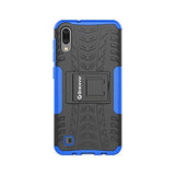 Bracevor Shockproof Samsung Galaxy M10 Hybrid Kickstand Back Case Defender Cover - Blue