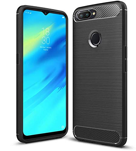 Bracevor Back Cover for Realme 2 pro | Oppo F9 Pro | Realme U1 (Black) | Brushed Texture | Rugged Armor Cover