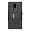 Bracevor Shockproof Lenovo K8 Plus Hybrid Kickstand Back Case Defender Cover - Black