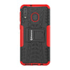 Bracevor Shockproof Samsung Galaxy M20 Hybrid Kickstand Back Case Defender Cover - Red