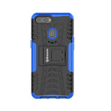 Bracevor Shockproof Oppo Realme 2 Hybrid Kickstand Back Case Defender Cover - Blue