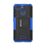Bracevor Shockproof Xiaomi Redmi 6A |6 Hybrid Kickstand Back Case Defender Cover - Blue