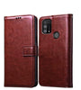 Bracevor Samsung Galaxy M31 | F41 | M31 Prime Flip Cover Case | Premium Leather | Inner TPU | Foldable Stand | Wallet Card Slots - Executive Brown
