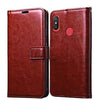 Bracevor Xiaomi Redmi 6 Pro Flip Cover Case | Premium Leather | Inner TPU | Foldable Stand | Wallet Card Slots - Executive Brown