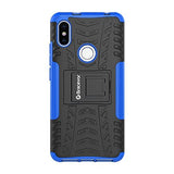 Bracevor Shockproof Redmi Y2 Hybrid Kickstand Back Case Defender Cover - Blue