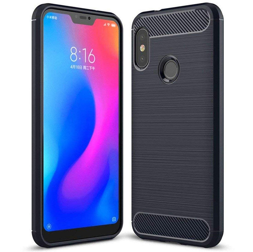 Bracevor Back Cover for Xiaomi Redmi 6 Pro (Black) | Brushed Texture | Rugged Armor Cover