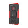 Bracevor Shockproof Oppo Realme 2 Hybrid Kickstand Back Case Defender Cover - Red