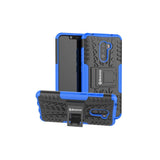 Bracevor Shockproof Xiaomi Poco F1 Hybrid Kickstand Back Case Defender Cover - Blue