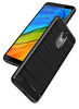 Bracevor Back Cover for Xiaomi Redmi 5 (Black) | Brushed Texture | Rugged Armor Cover