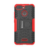 Bracevor Shockproof Xiaomi Redmi 6 |6A Hybrid Kickstand Back Case Defender Cover - Red