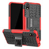 Bracevor Shockproof Xiaomi Redmi 7A Hybrid Kickstand Back Case Defender Cover - Red