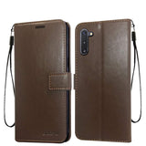 Bracevor Samsung Galaxy Note 10 Flip Cover Case | Premium Leather | Inner TPU | Foldable Stand | Wallet Card Slots - Executive Brown