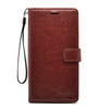 Motorola Moto E4 Plus Premium Flip Cover Leather Case | Inner TPU | Wallet Stand - Executive Brown