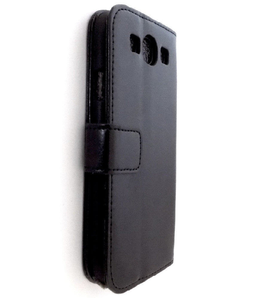 Bracevor Deluxe Black Samsung Galaxy S3  i9300 Wallet Leather Case 3