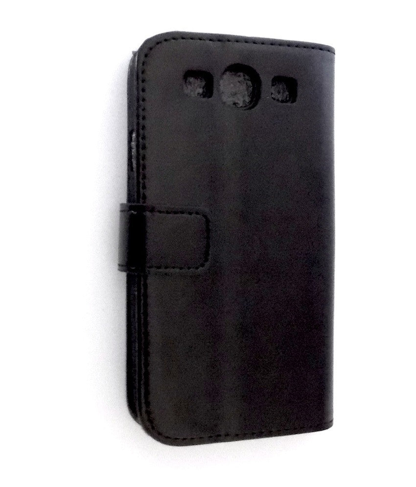 Bracevor Deluxe Black Samsung Galaxy S3  i9300 Wallet Leather Case 4