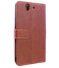 Bracevor Executive Brown Sony Xperia Z L36H Wallet Leather Case 2