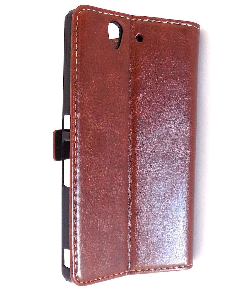 Bracevor Executive Brown Sony Xperia Z L36H Wallet Leather Case 3