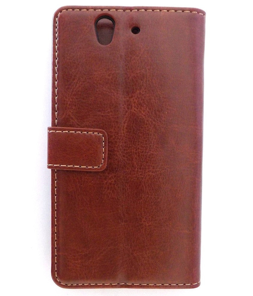 Bracevor Executive Brown Sony Xperia Z L36H Wallet Leather Case 5