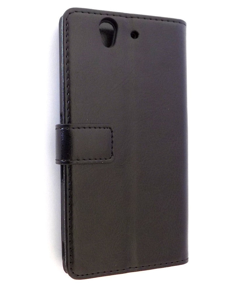 Bracevor Deluxe Black Sony Xperia Z L36H Wallet Leather Case 2