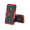 Bracevor Shockproof Oppo Realme 2 Hybrid Kickstand Back Case Defender Cover - Red