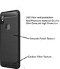 Bracevor Xiaomi Redmi Note 6 Pro Back Case Cover | Flexible Shockproof TPU | Brushed Texture - Black