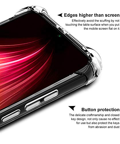 Bracevor Flexible Shockproof TPU Cushioned Edges for Xiaomi Redmi Note 8 (Transparent)