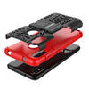 Bracevor Shockproof Xiaomi Redmi 6 Pro Hybrid Kickstand Back Case Defender Cover - Red