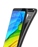 Bracevor Back Cover for Xiaomi Redmi 5 (Black) | Brushed Texture | Rugged Armor Cover